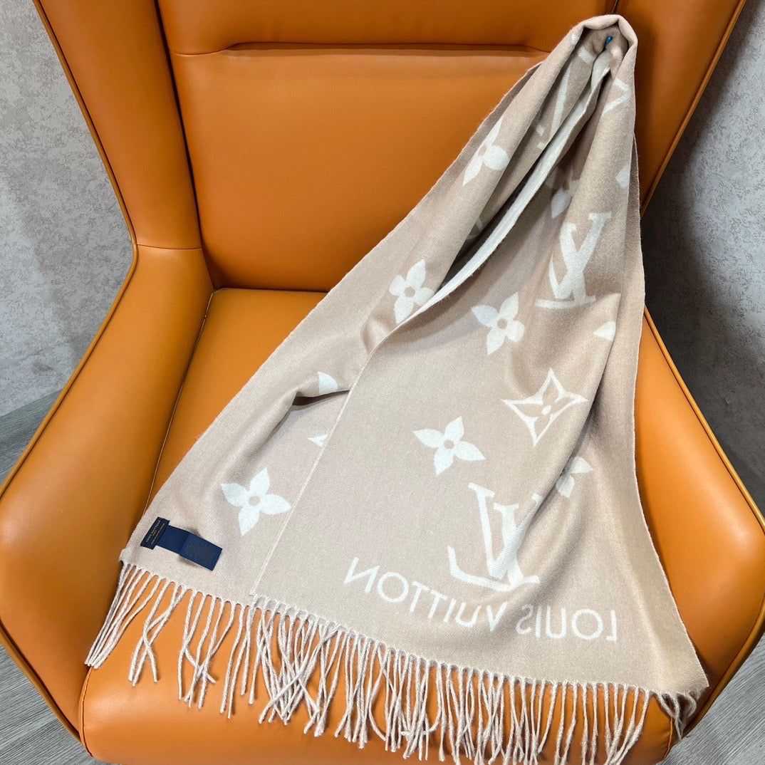 Louis Vuitton Scarves- Louis Vuitton Lou Scarf Elegant Everyday Designer Scarf