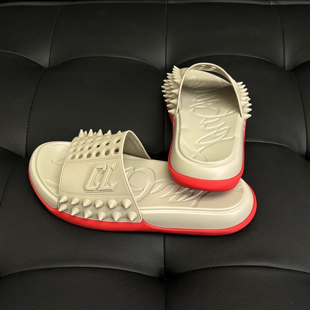 Shoes- Cl Spike Slides Comfortable Everyday Designer Shoes
