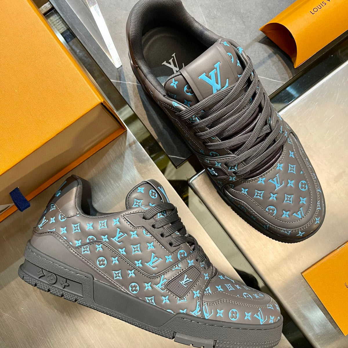 Louis Vuitton Shoes- Louis Vuitton Lou Trainers Comfortable Everyday Designer Shoes