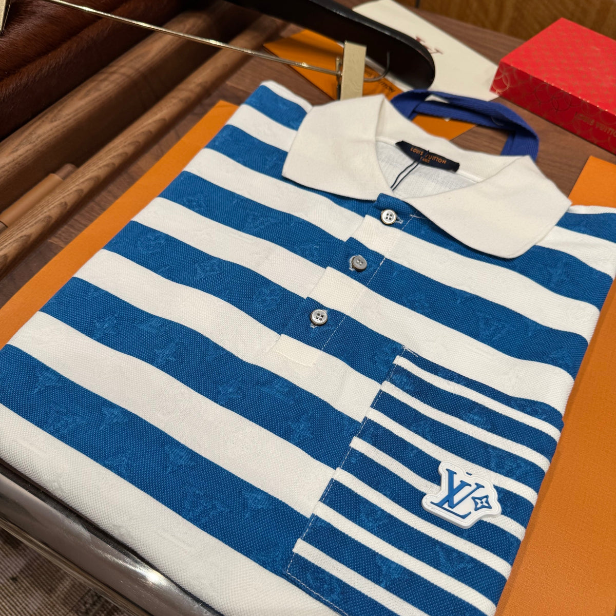 Louis Vuitton Polo Shirts- Louis Vuitton Lou Polo Shirt Classic Designer Cotton Polo Shirt