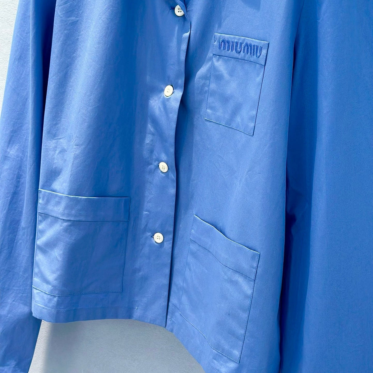 Tops- Miu M Shirt Elegant Everyday Designer Top