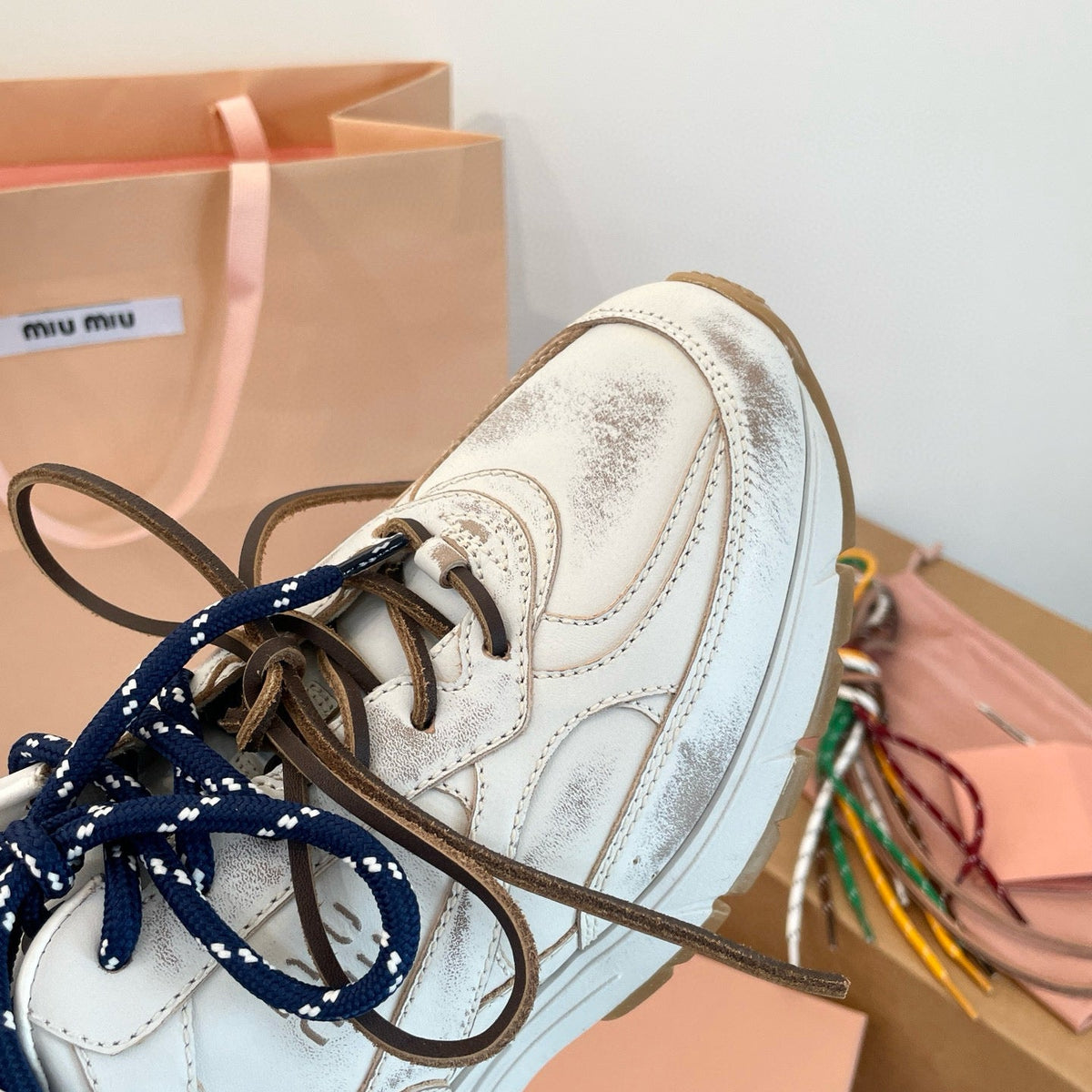 Shoes- Miu M Trainers Luxury Lifestyle Designer Footwear