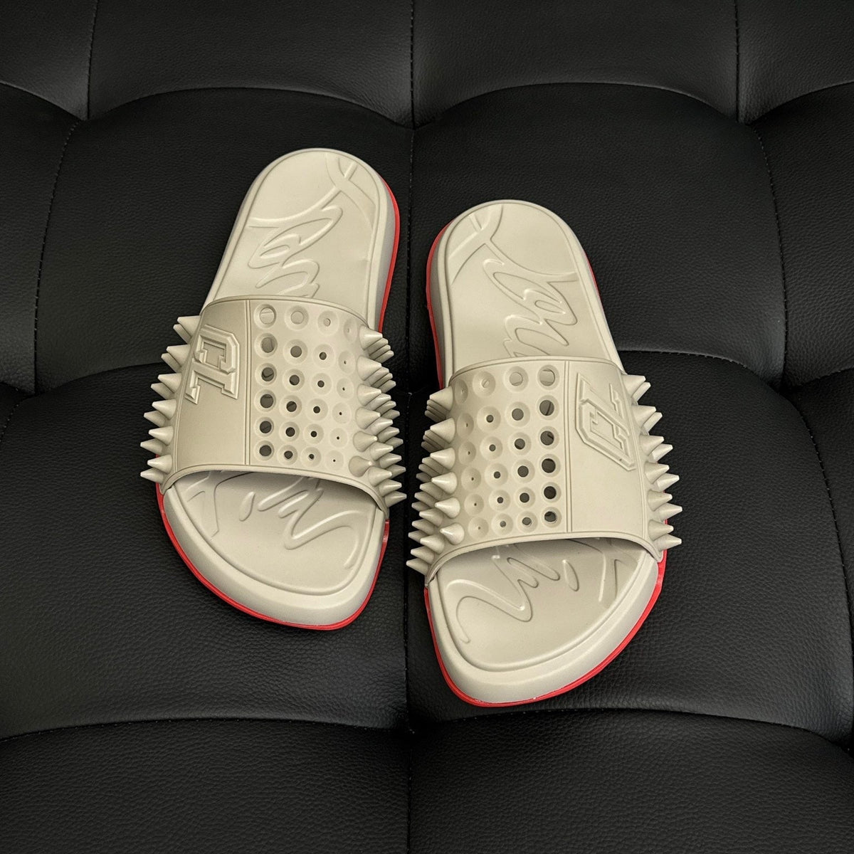 Shoes- Cl Spike Slides Comfortable Everyday Designer Shoes