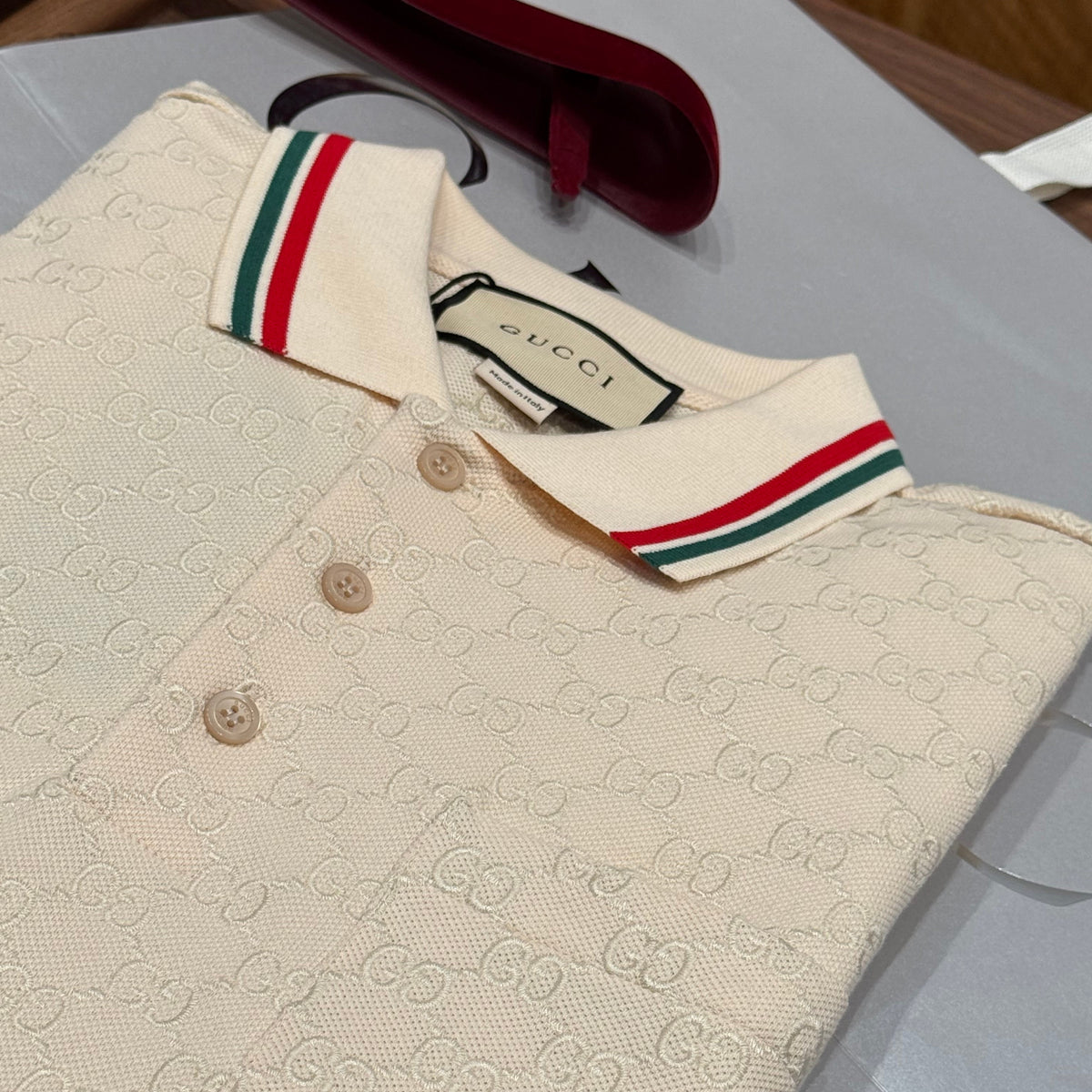 Gucci Polo Shirts- Gucci Polo Shirt Classic Designer Cotton Polo Shirt