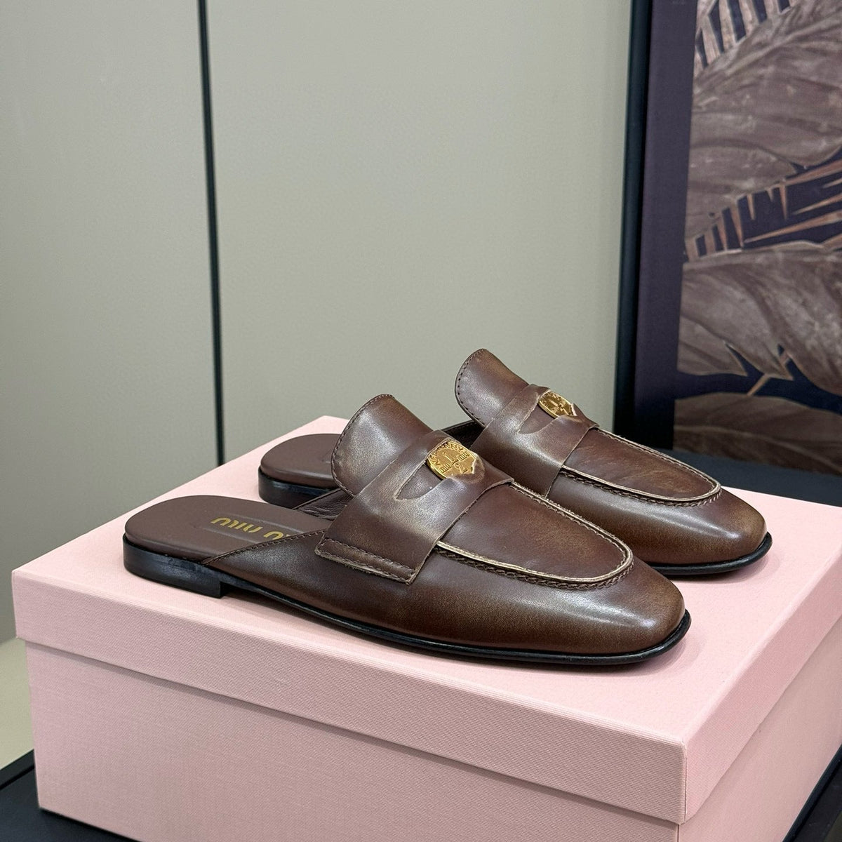 Shoes- Miu M Loafers Premium Designer Casual Shoes