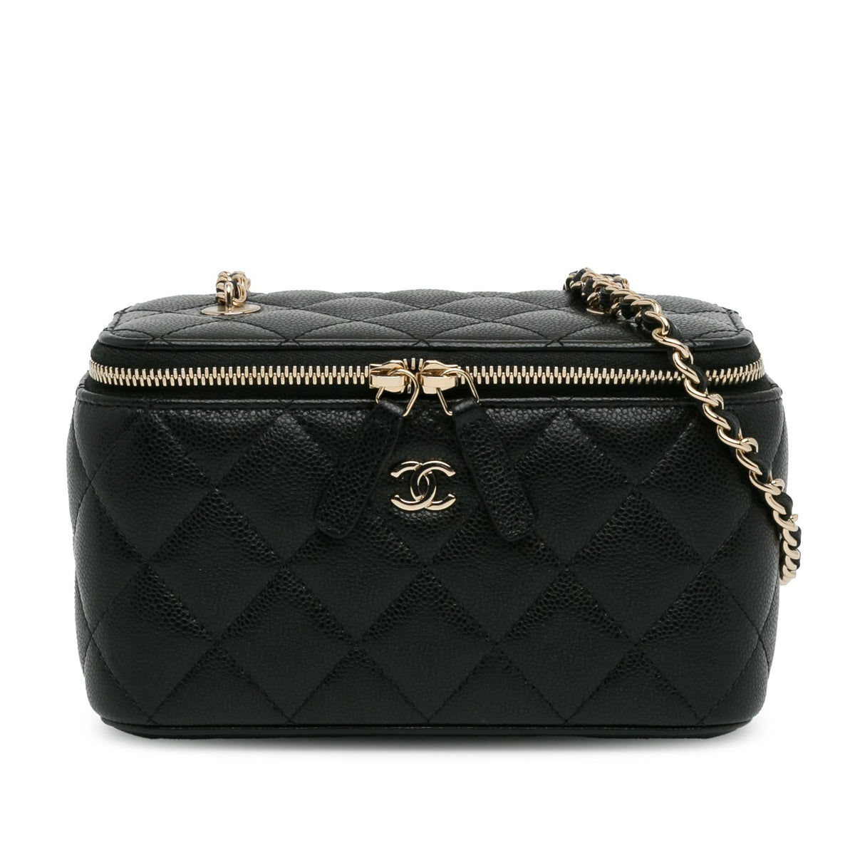 Chanel Bags Chanel Caviar Leather Vanity Bag (-iQhxBP) Elegant Everyday Designer Handbag