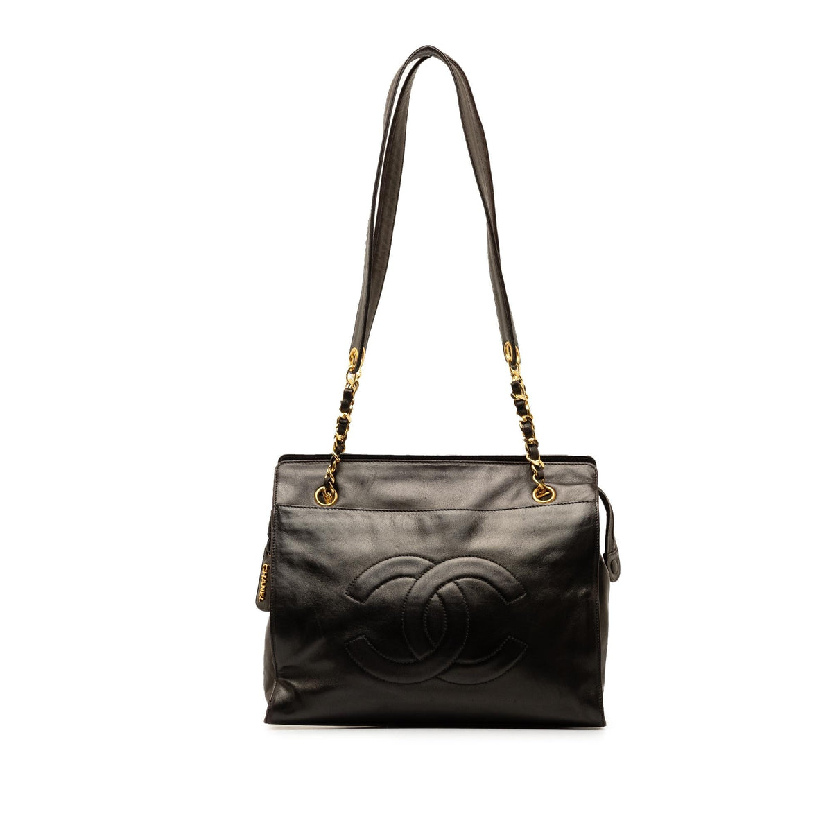 Chanel Bags Chanel Lambskin Chain Tote (-DfvFnM) Luxury Designer Leather Handbag