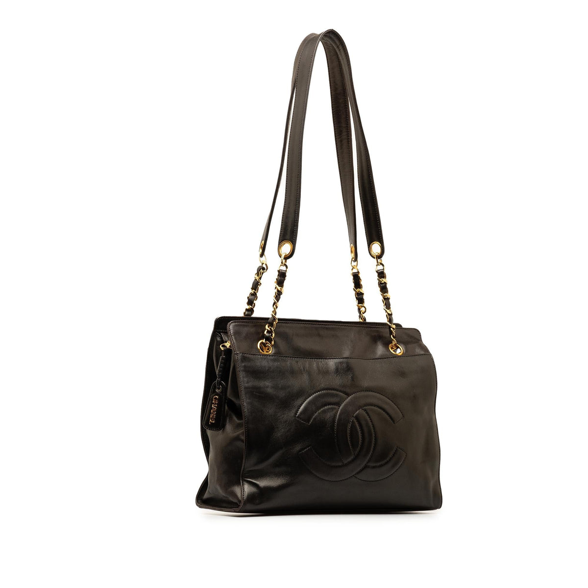 Chanel Bags Chanel Lambskin Chain Tote (-DfvFnM) Luxury Designer Leather Handbag