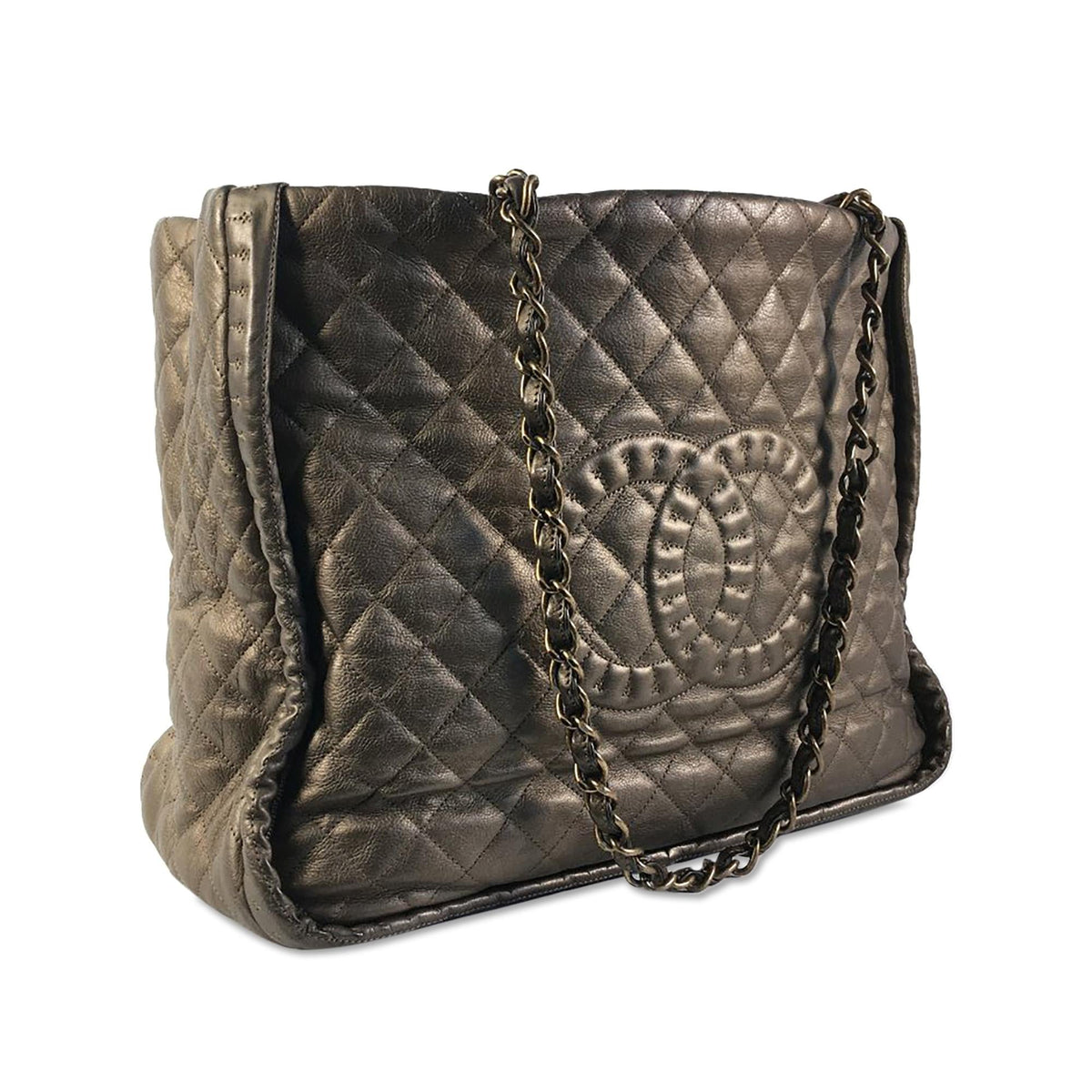 Chanel Bags Chanel Quilted Calfskin Istanbul Tote (-d6Lzss) Luxury Designer Leather Handbag