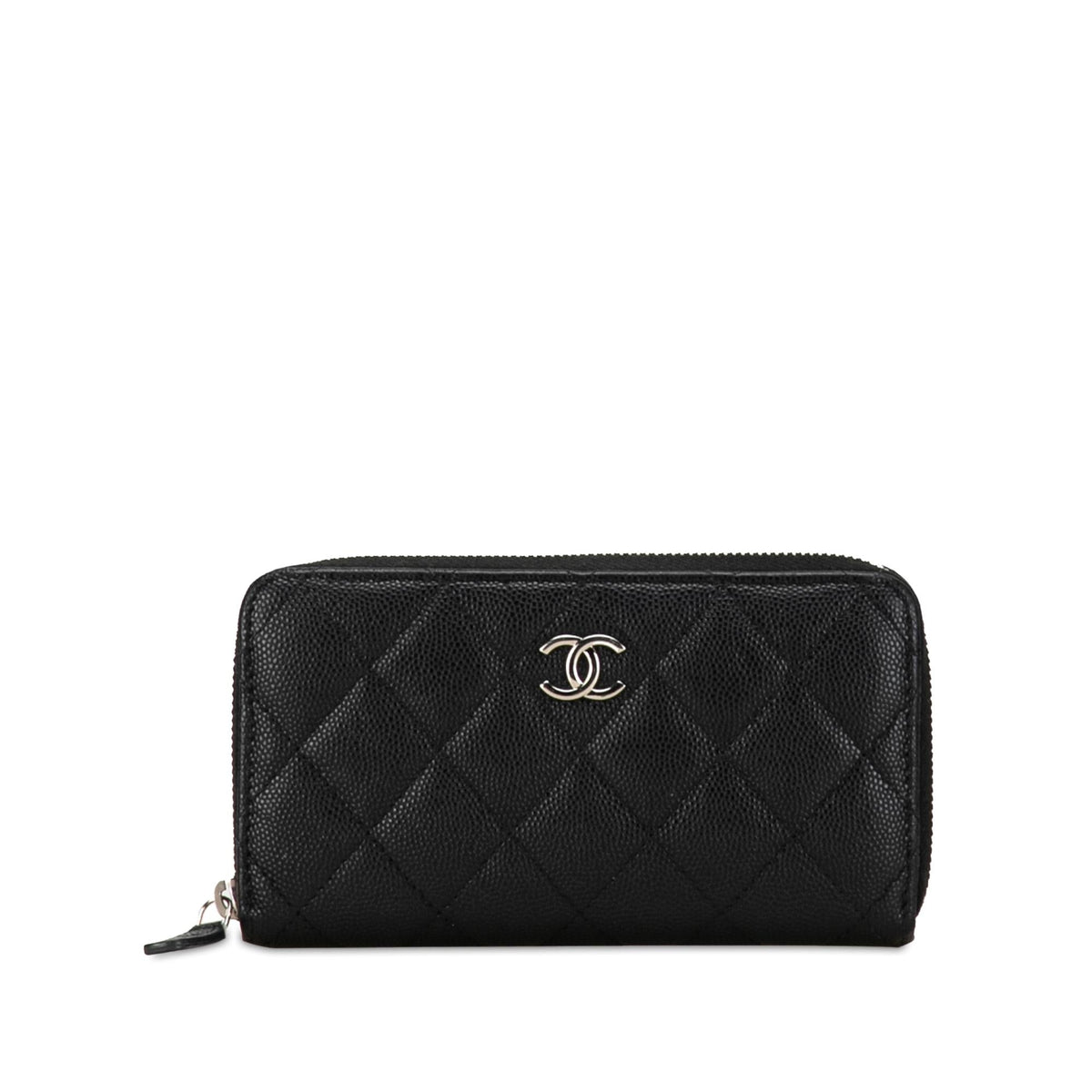 Chanel Wallets? Chanel Quilted Caviar Zip Around Wallet (-qgCY15) Elegant Everyday Leather Wallet