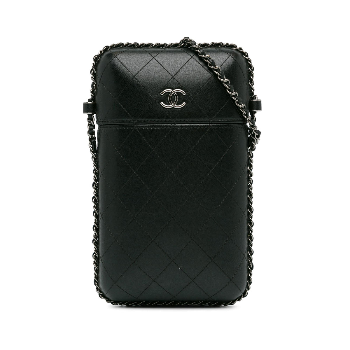 Chanel Bags Chanel Quilted Lambskin Chain Around Phone Holder (-5LOp7V) Premium Designer Shoulder Bag