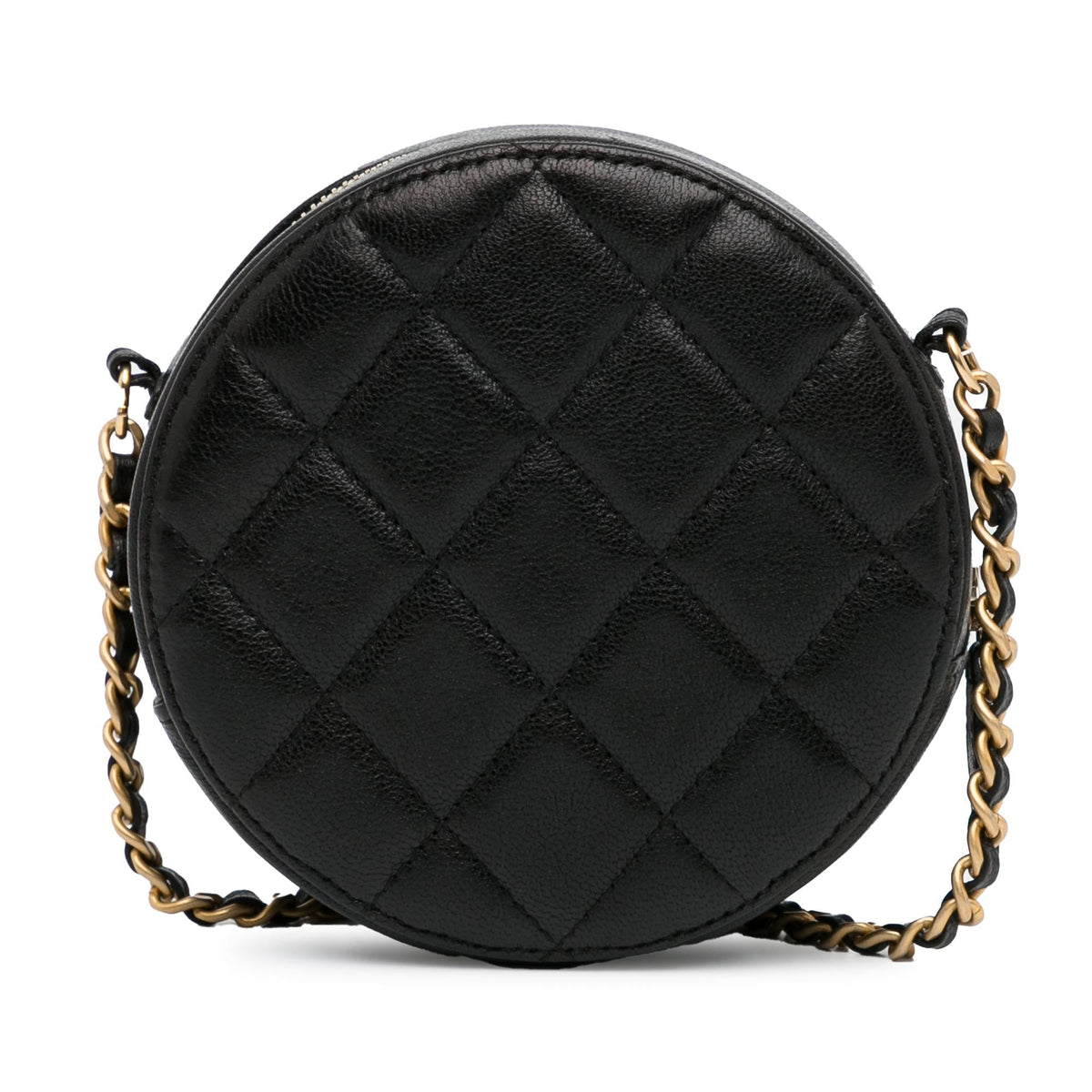 Chanel Bags Chanel Quilted Lambskin Round Crossbody (-33ZDhg) Luxury Designer Leather Handbag