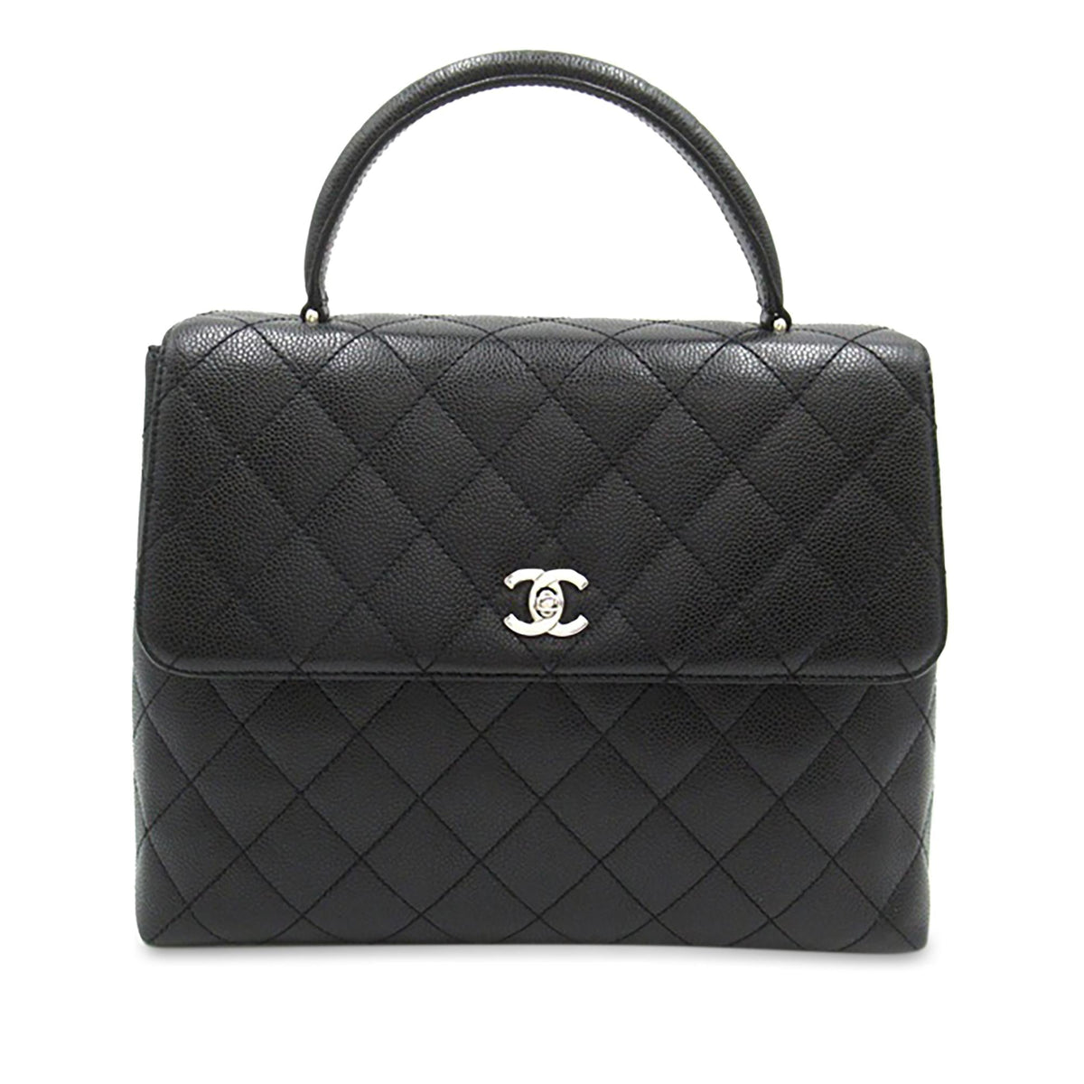 Chanel Bags Chanel Caviar Kelly Top Handle Bag (-5Na6ye) Luxury Designer Leather Handbag