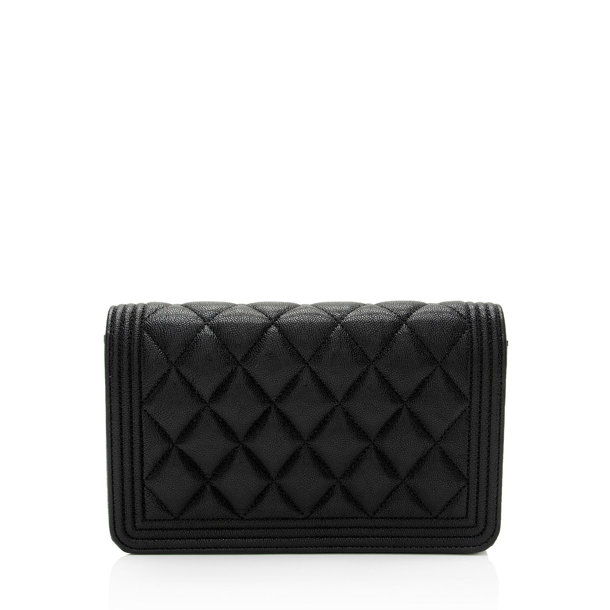 Chanel Wallets? Chanel Caviar Leather Boy Wallet on Chain (-Rw1D6r) Elegant Everyday Leather Wallet