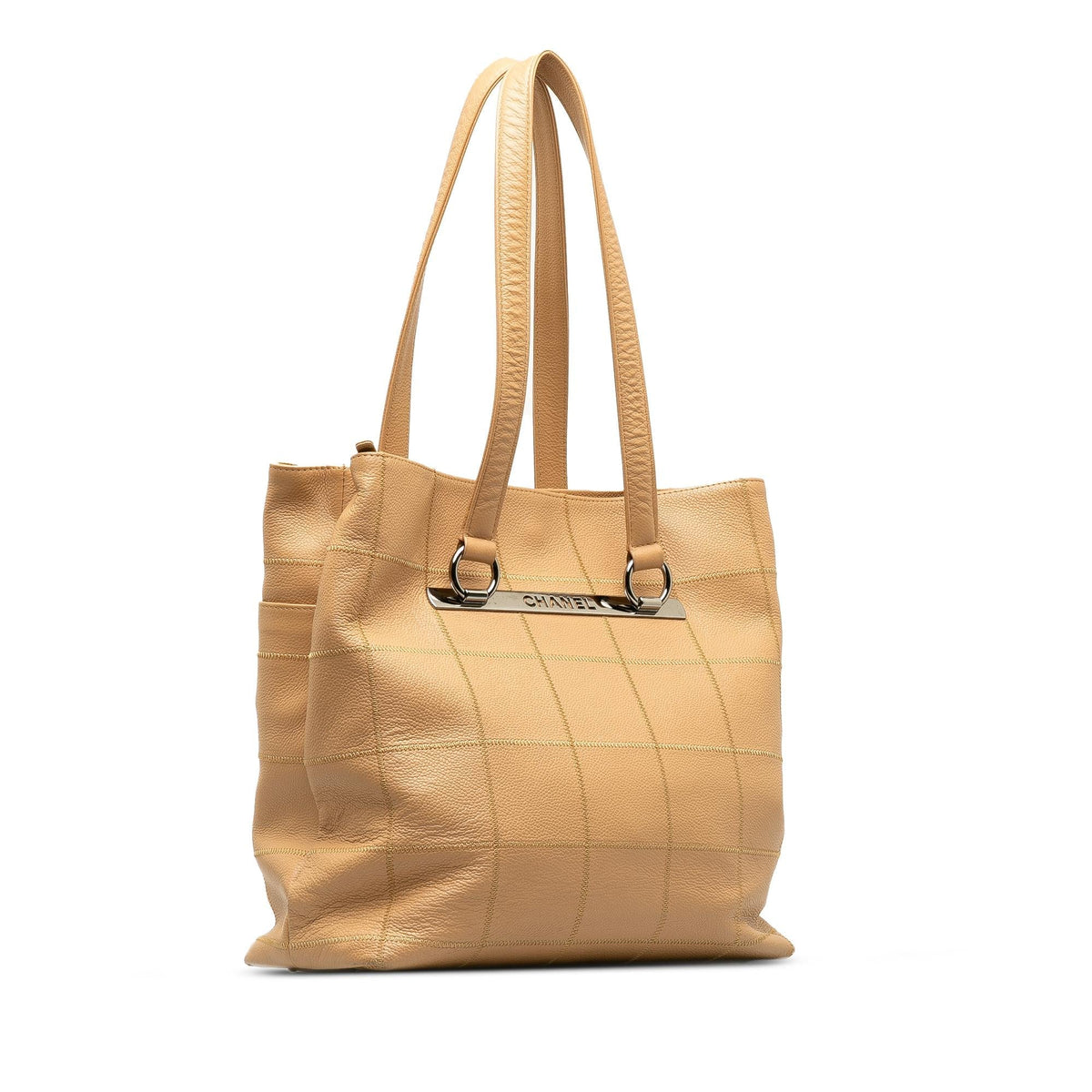 Chanel Bags Chanel Caviar Leather Chocolate Bar Tote (-FmIiEJ) Luxury Designer Leather Handbag