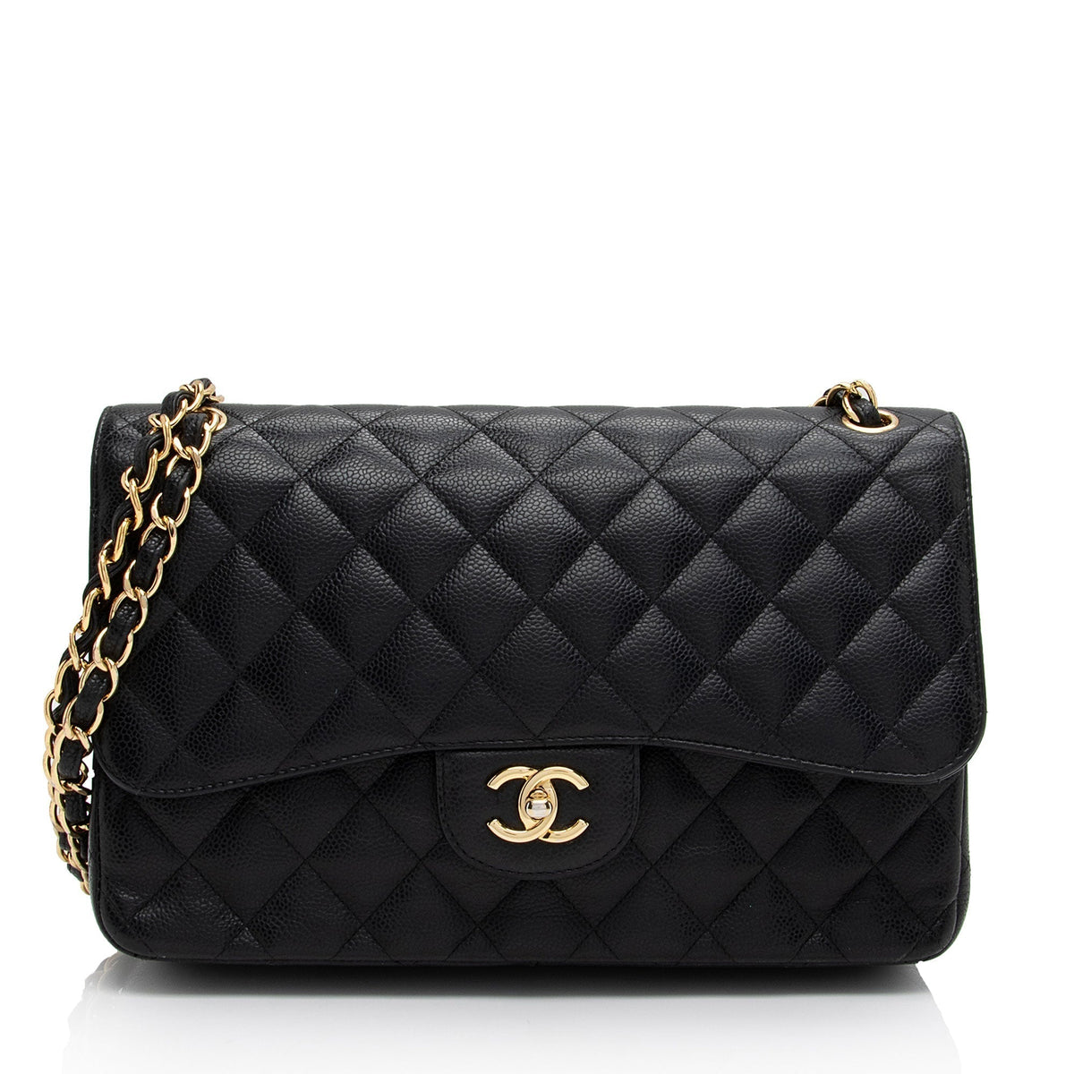 Chanel Bags Chanel Caviar Leather Classic Jumbo Double Flap Bag (-xAxzXd) Premium Designer Shoulder Bag