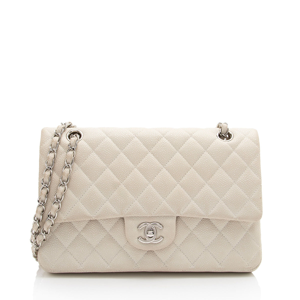 Chanel Bags Chanel Caviar Leather Classic Medium Double Flap Bag (-6uLdtF) Premium Designer Shoulder Bag