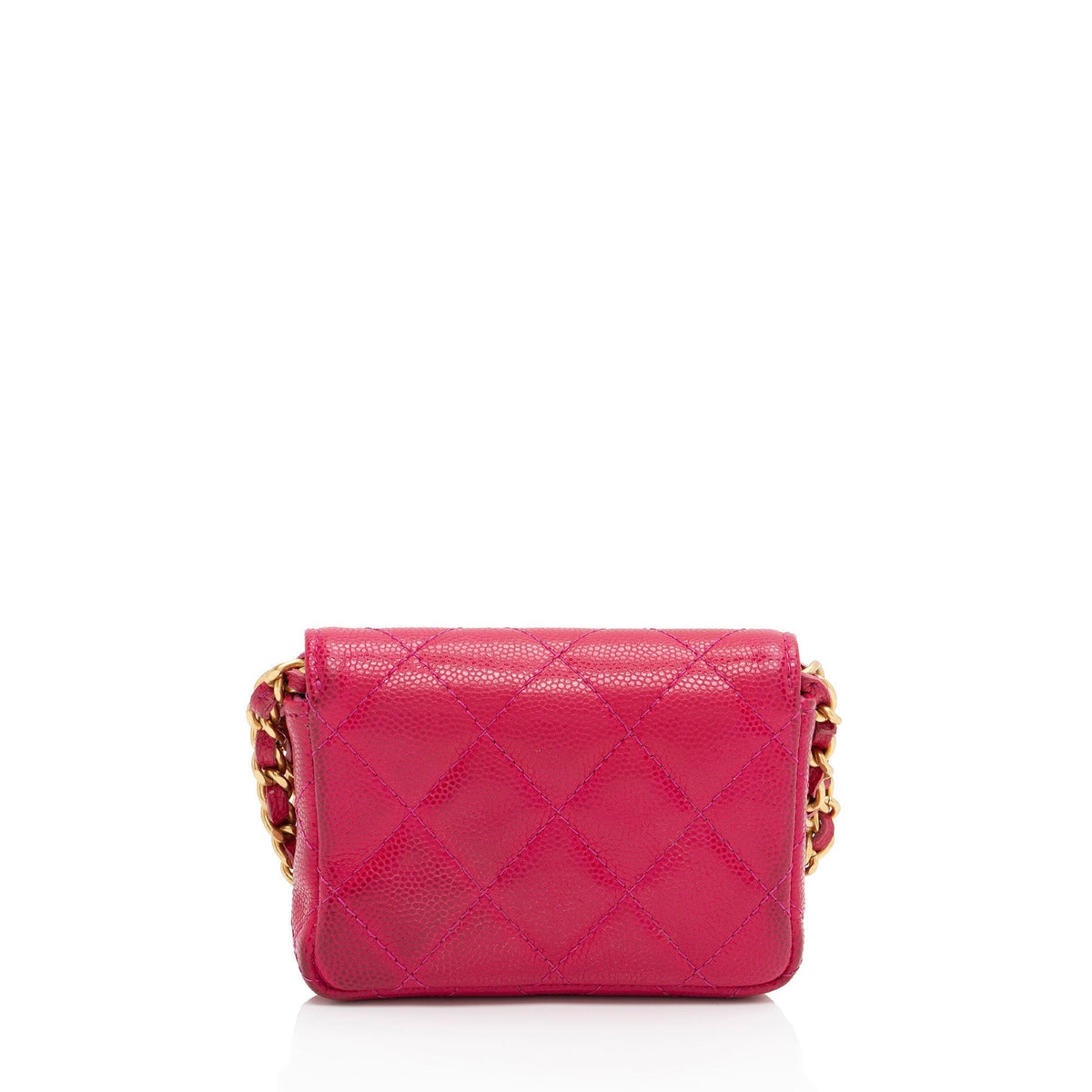 Chanel Bags Chanel Caviar Leather Twist You Buttons Flap Chain Belt Bag (-Ndcd5I) Luxury Designer Leather Handbag