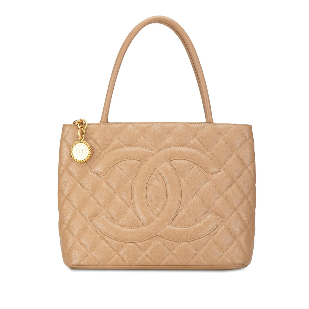 Chanel Bags Chanel Caviar Medallion Tote (-ZWP57b) Luxury Designer Leather Handbag