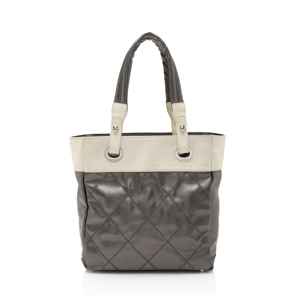 Chanel Bags Chanel Coated Canvas Paris Biarritz Small Tote (-xIVFjl) Elegant Everyday Designer Handbag
