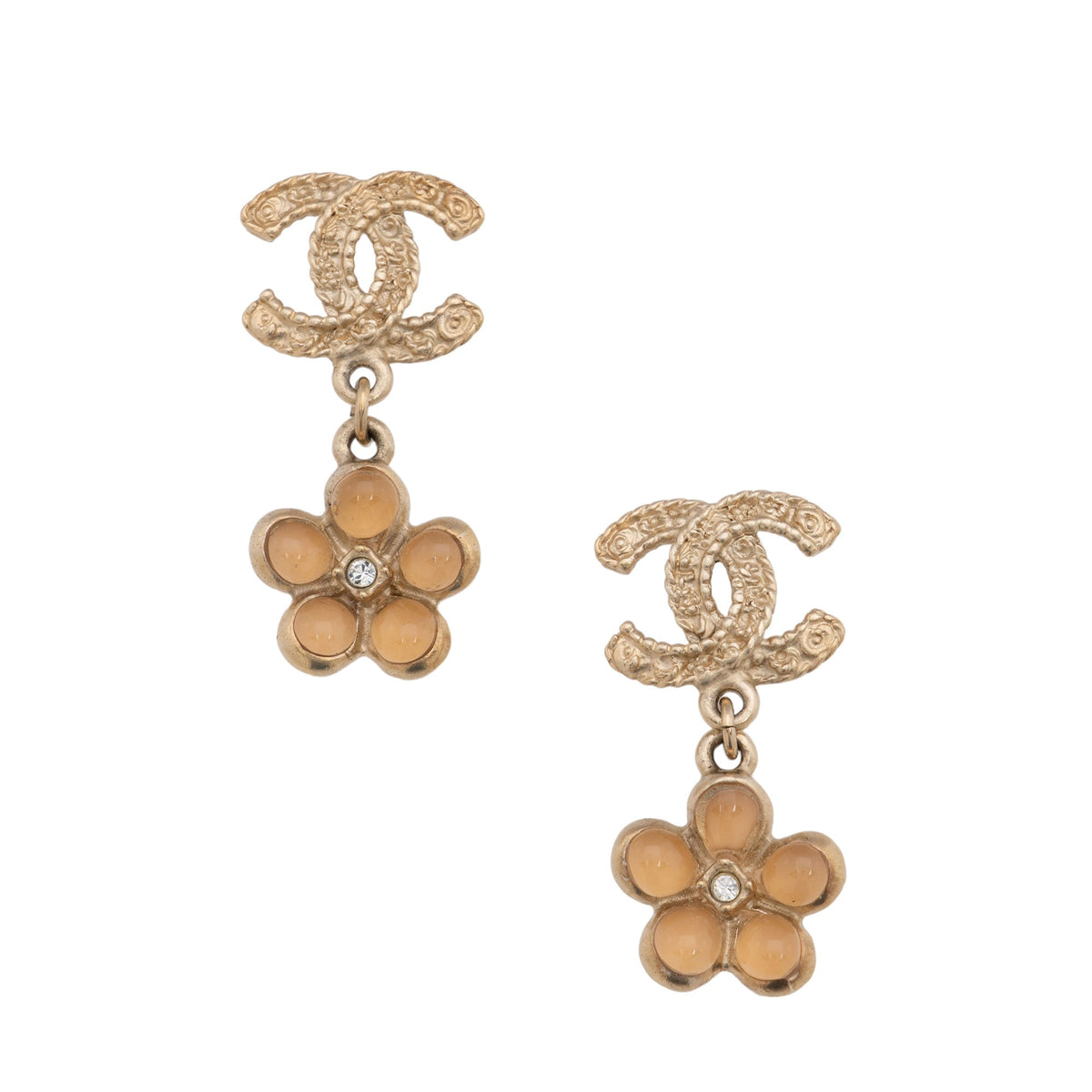 Chanel Jewellery? Chanel Coco Flower Drop Earrings (-MHUMAN) Luxury Designer Statement Jewellery