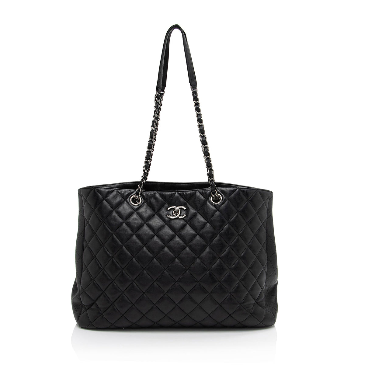 Chanel Bags? Chanel Grained Calfskin Large Shopping Tote (-eEf2Jo) Luxury Designer Leather Handbag