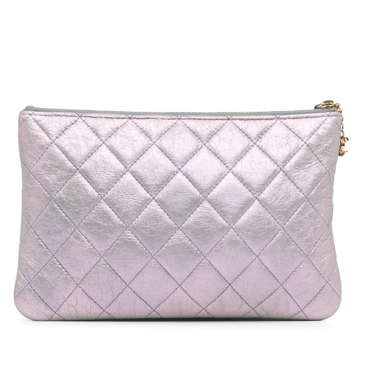 Chanel Bags? Chanel Iridescent Crumpled Calfskin Trio Cosmetic Case (-znMKyB) Premium Designer Shoulder Bag
