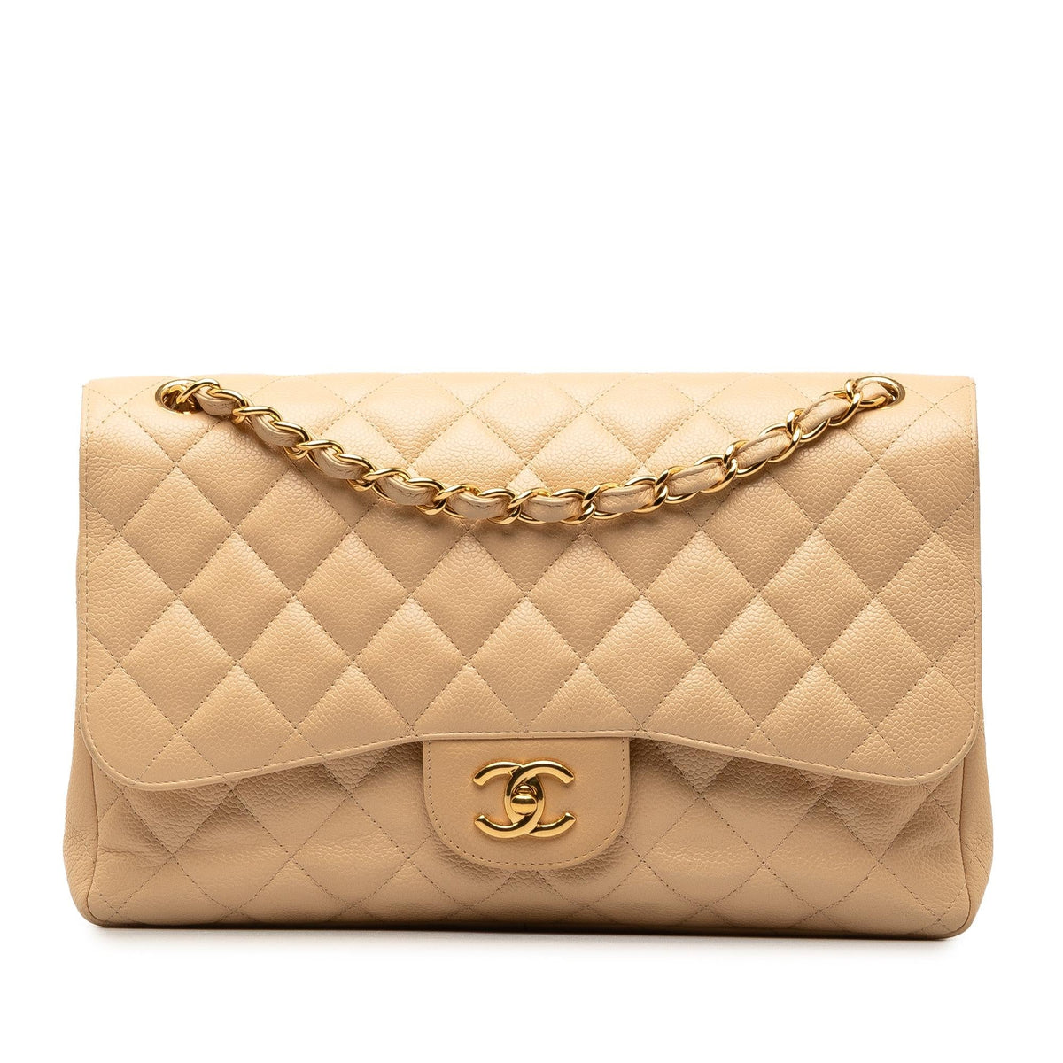 Chanel Bags? Chanel Jumbo Classic Caviar Double Flap (-TG68Ji) Premium Designer Shoulder Bag