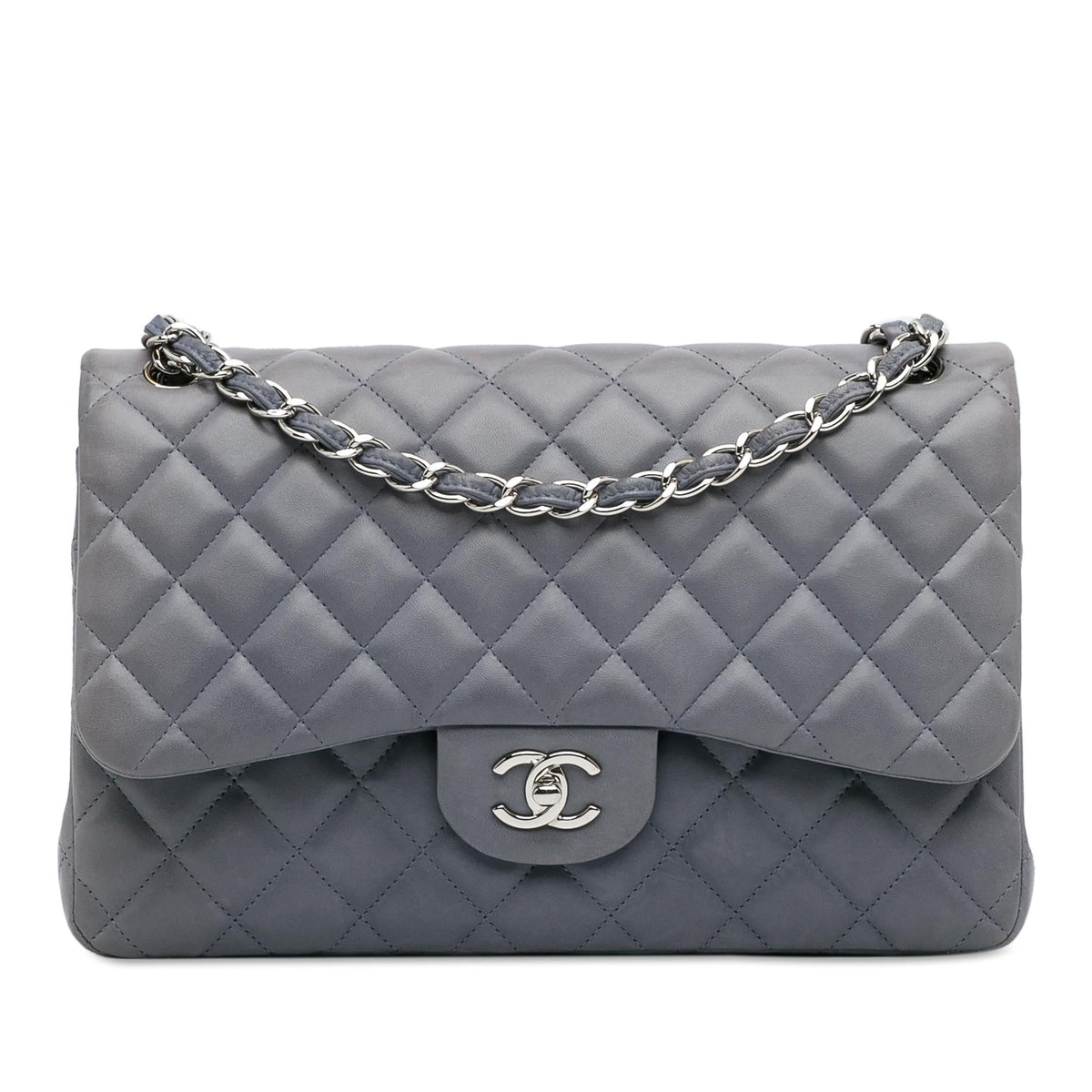 Chanel Bags? Chanel Jumbo Classic Lambskin Double Flap (-YF7bft) Premium Designer Shoulder Bag