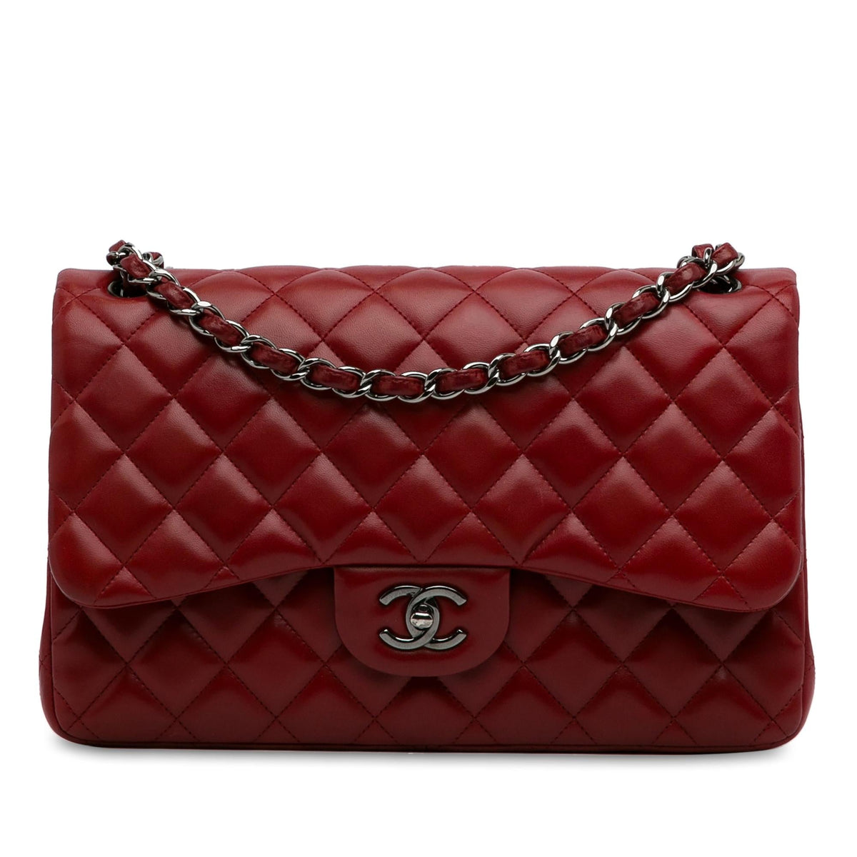 Chanel Bags? Chanel Jumbo Classic Lambskin Double Flap (-vya5tL) Luxury Designer Leather Handbag