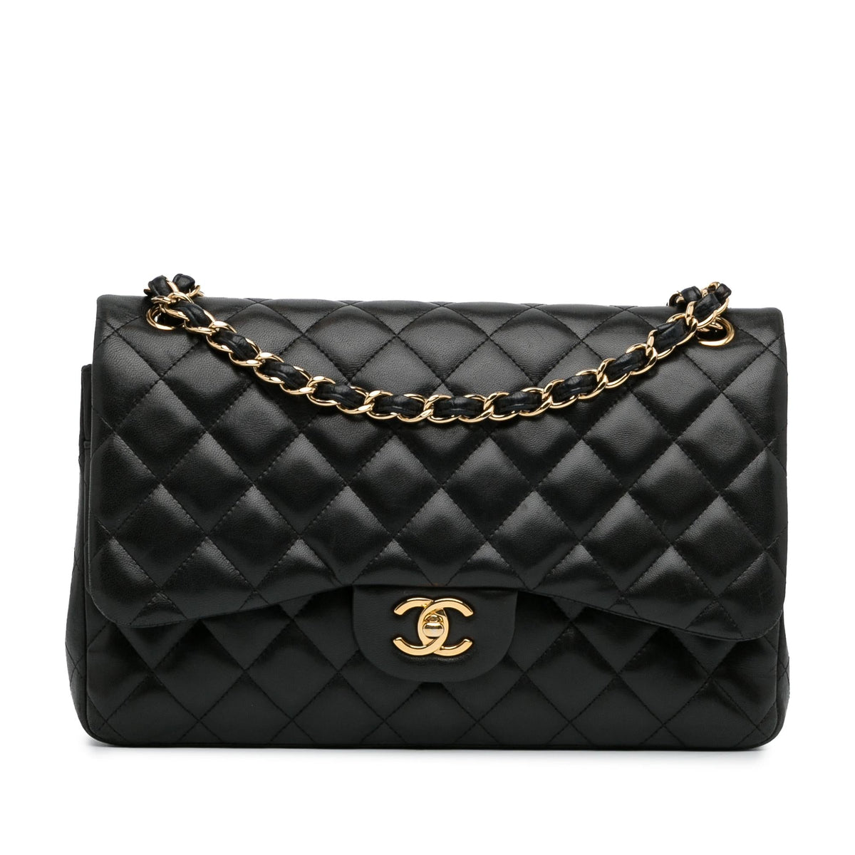 Chanel Bags? Chanel Jumbo Classic Lambskin Double Flap (-yj9hwp) Luxury Designer Leather Handbag