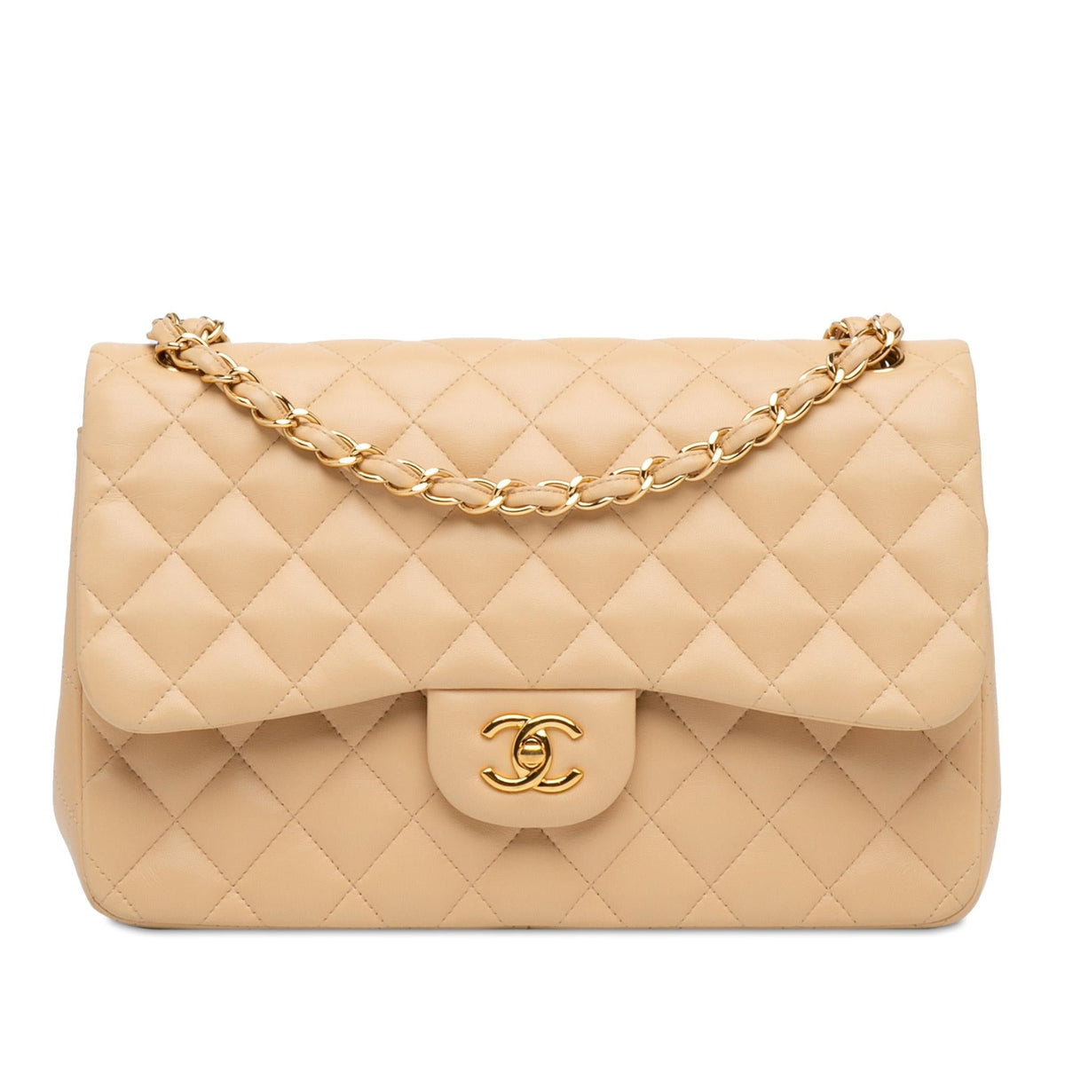 Chanel Bags? Chanel Jumbo Classic Lambskin Double Flap (-evy6Et) Luxury Designer Leather Handbag
