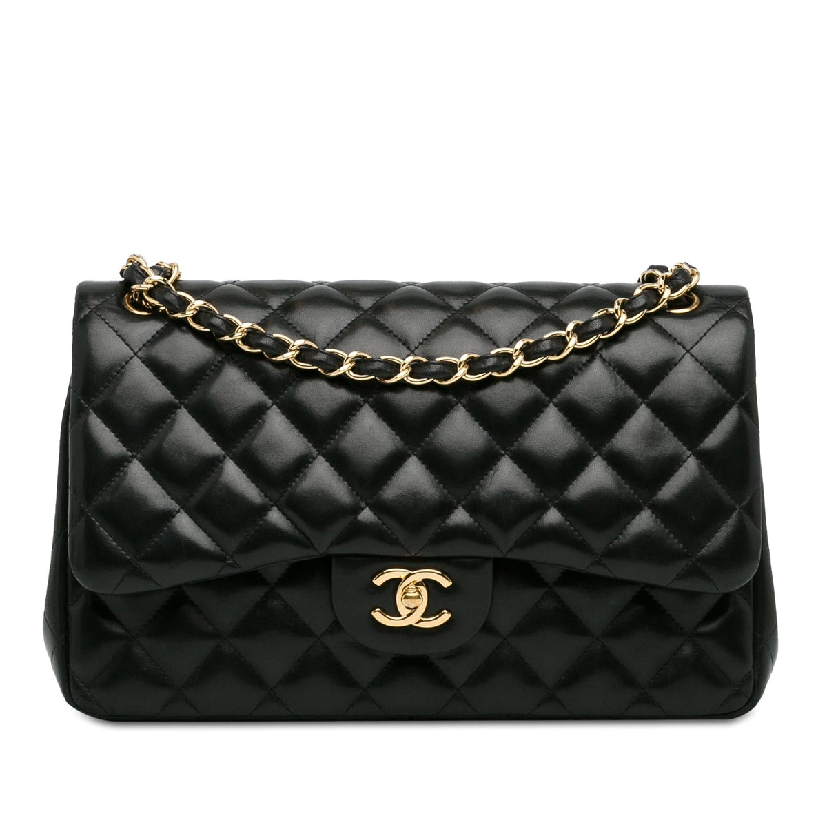 Chanel Bags? Chanel Jumbo Classic Lambskin Double Flap (-dnuKsy) Luxury Designer Leather Handbag