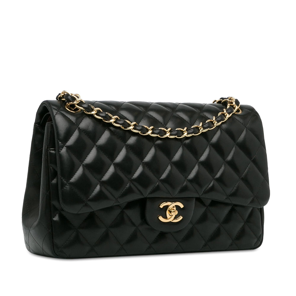 Chanel Bags? Chanel Jumbo Classic Lambskin Double Flap (-dnuKsy) Luxury Designer Leather Handbag