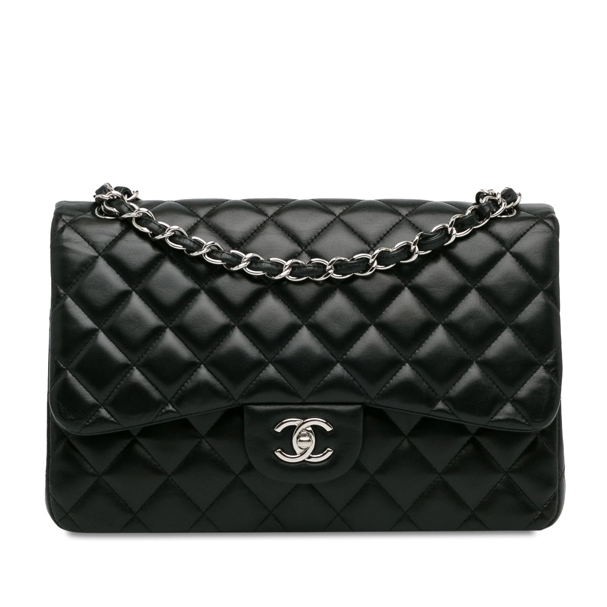 Chanel Bags? Chanel Jumbo Classic Lambskin Double Flap (-KQtcrc) Luxury Designer Leather Handbag