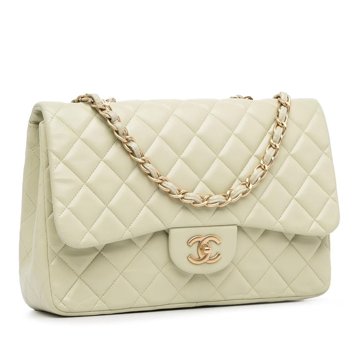 Chanel Bags? Chanel Jumbo Classic Lambskin Single Flap (-RAwy5g) Luxury Designer Leather Handbag