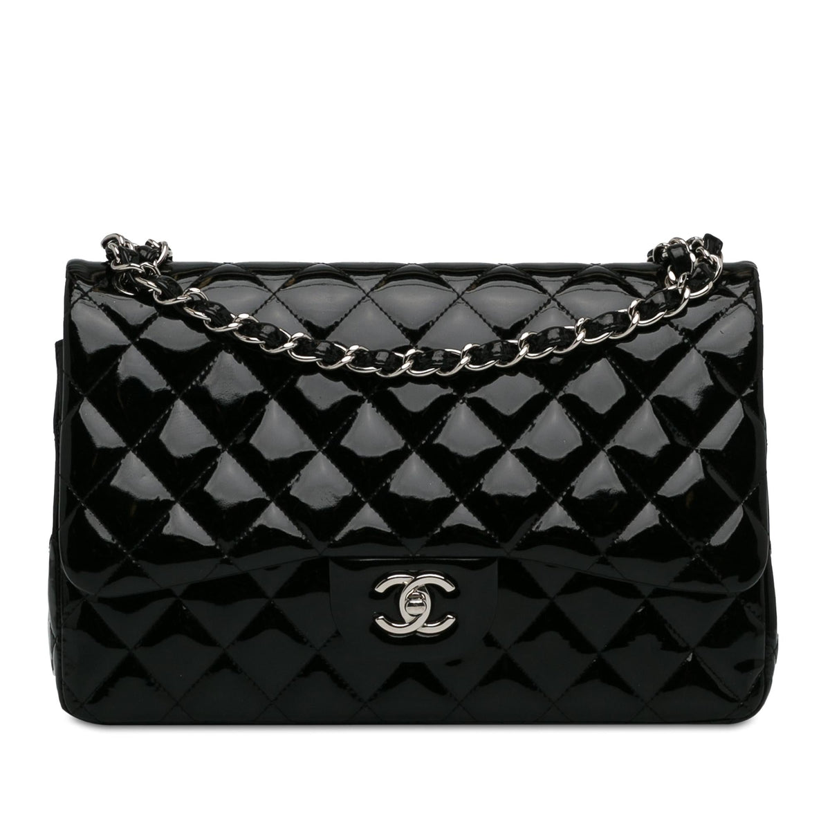 Chanel Bags? Chanel Jumbo Classic Patent Double Flap (-JL2ojZ) Elegant Everyday Designer Handbag