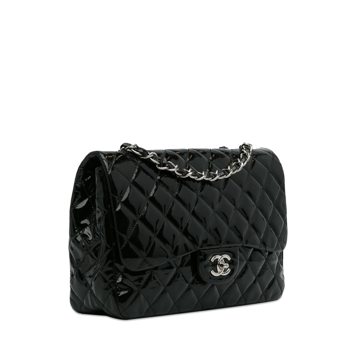 Chanel Bags? Chanel Jumbo Classic Patent Single Flap Bag (-k7UqYV) Luxury Designer Leather Handbag