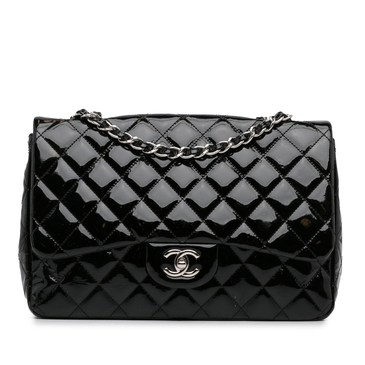 Chanel Bags? Chanel Jumbo Classic Patent Single Flap (-0iRSAh) Premium Designer Shoulder Bag