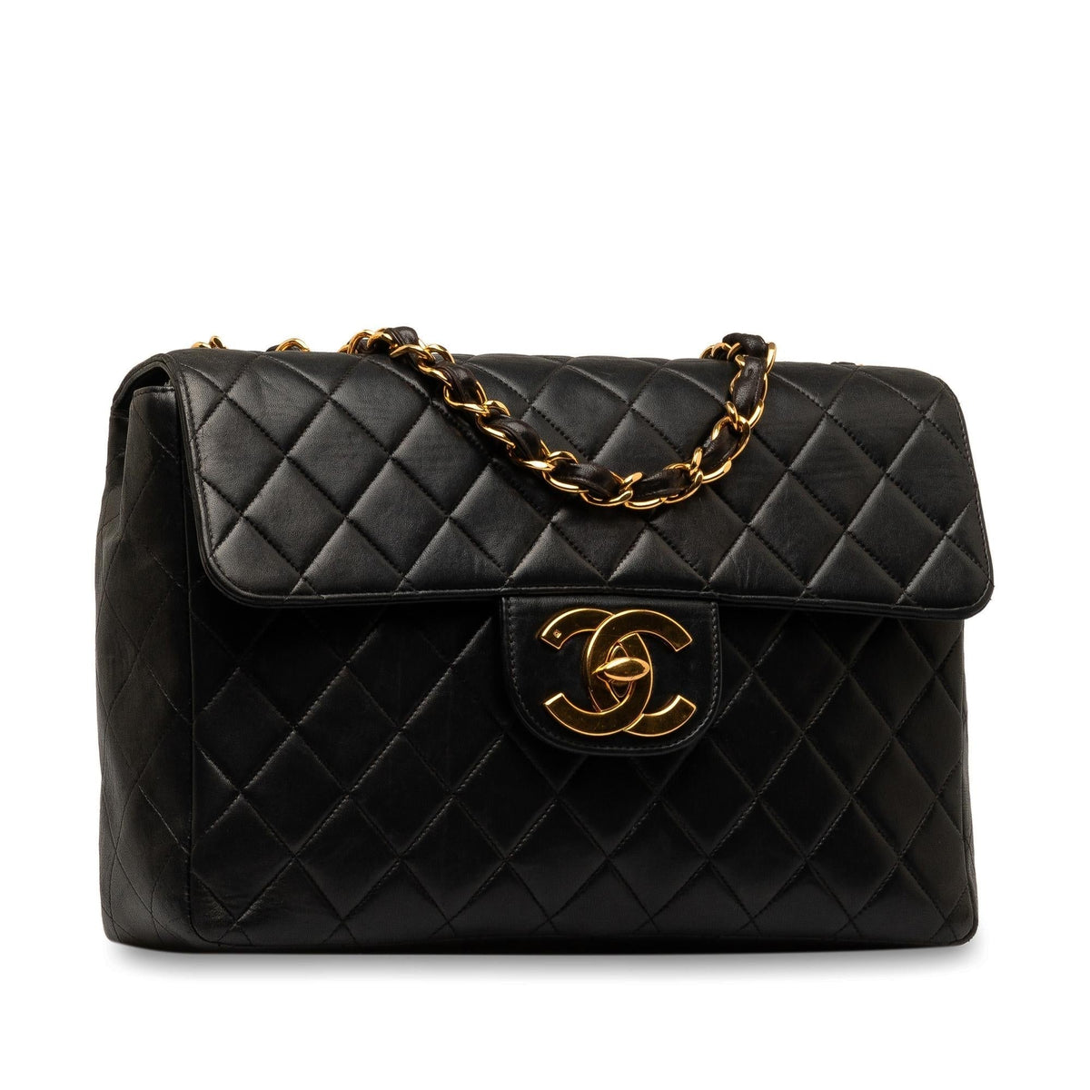Chanel Bags? Chanel Jumbo XL Classic Lambskin Single Flap (-cqY9eg) Luxury Designer Leather Handbag