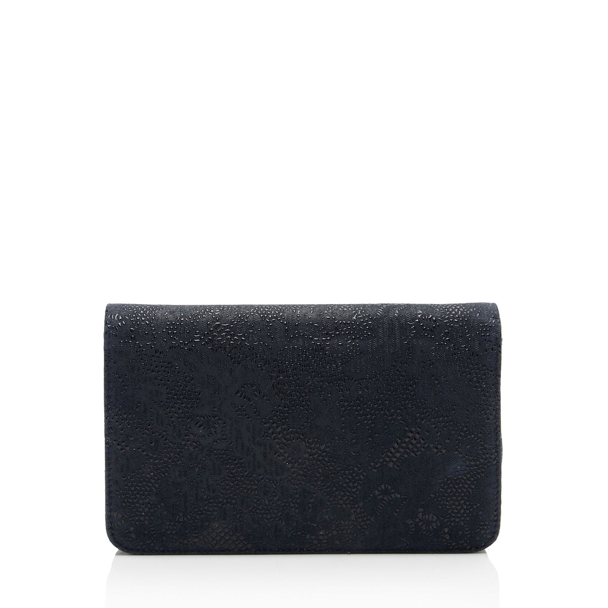 Chanel Wallets? Chanel Lace Embossed Goatskin Classic Wallet on Chain (-ZHPm4Q) Elegant Everyday Leather Wallet