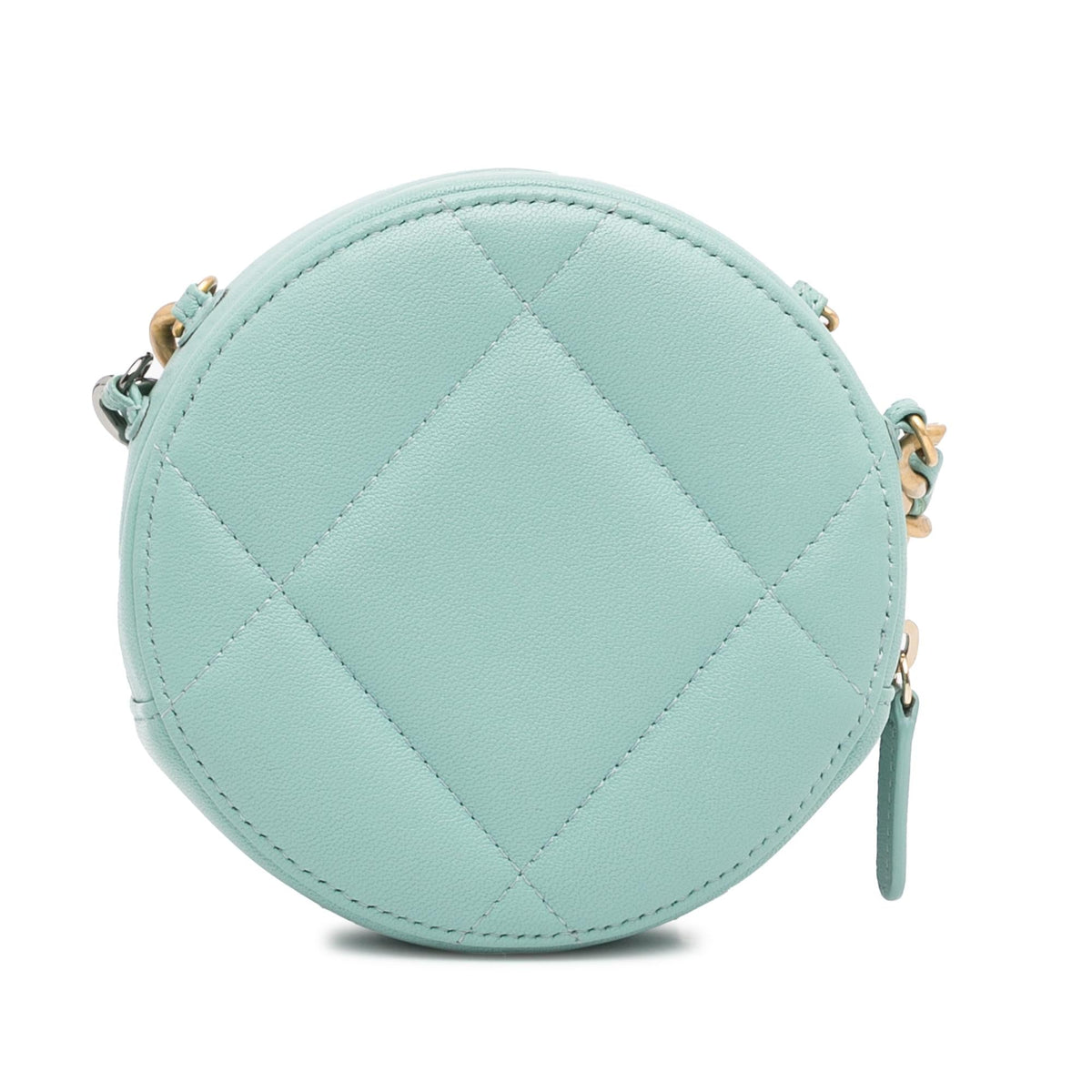 Chanel Bags? Chanel Lambskin 19 Round Clutch with Chain (-LNLH4i) Luxury Designer Leather Handbag