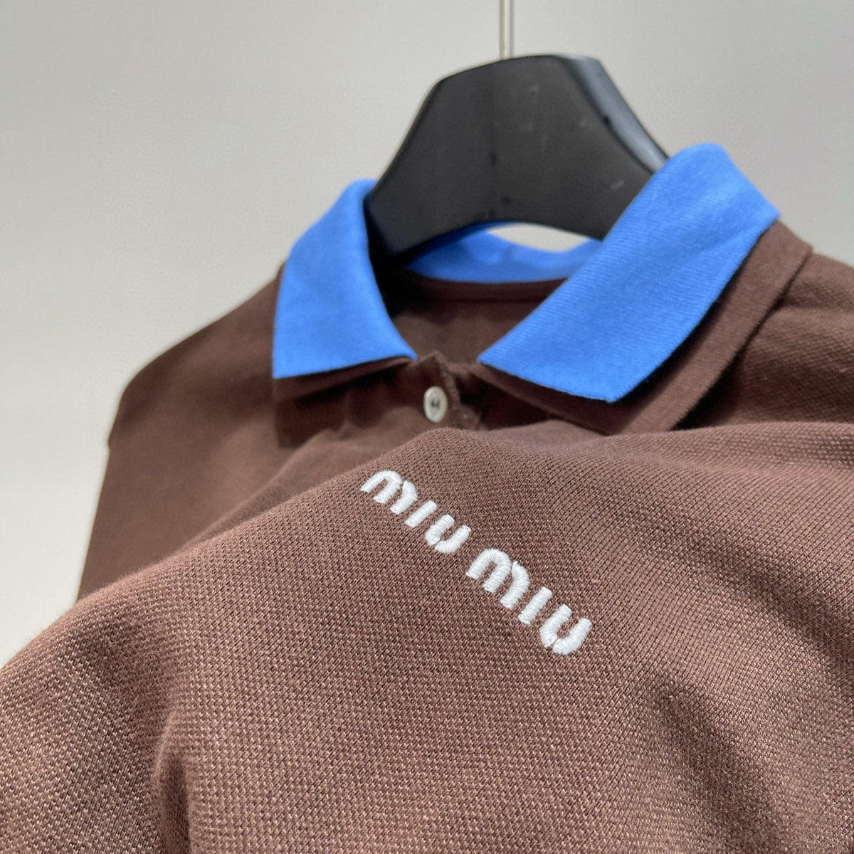 Polo Shirts- Miu M Polo Classic Designer Cotton Polo Shirt
