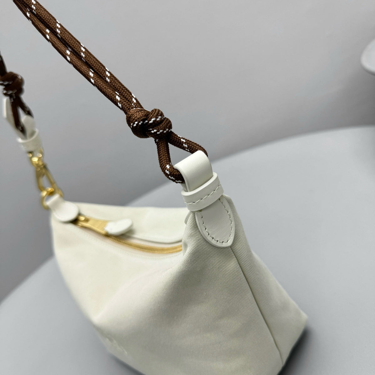 Bags- Miu M Gabardine Pouch Luxury Designer Leather Handbag