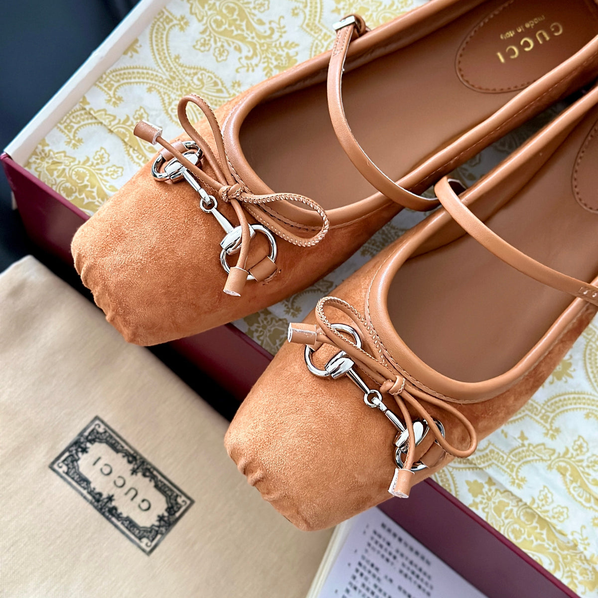 Gucci Shoes- Gucci Ballet Flats Premium Designer Casual Shoes