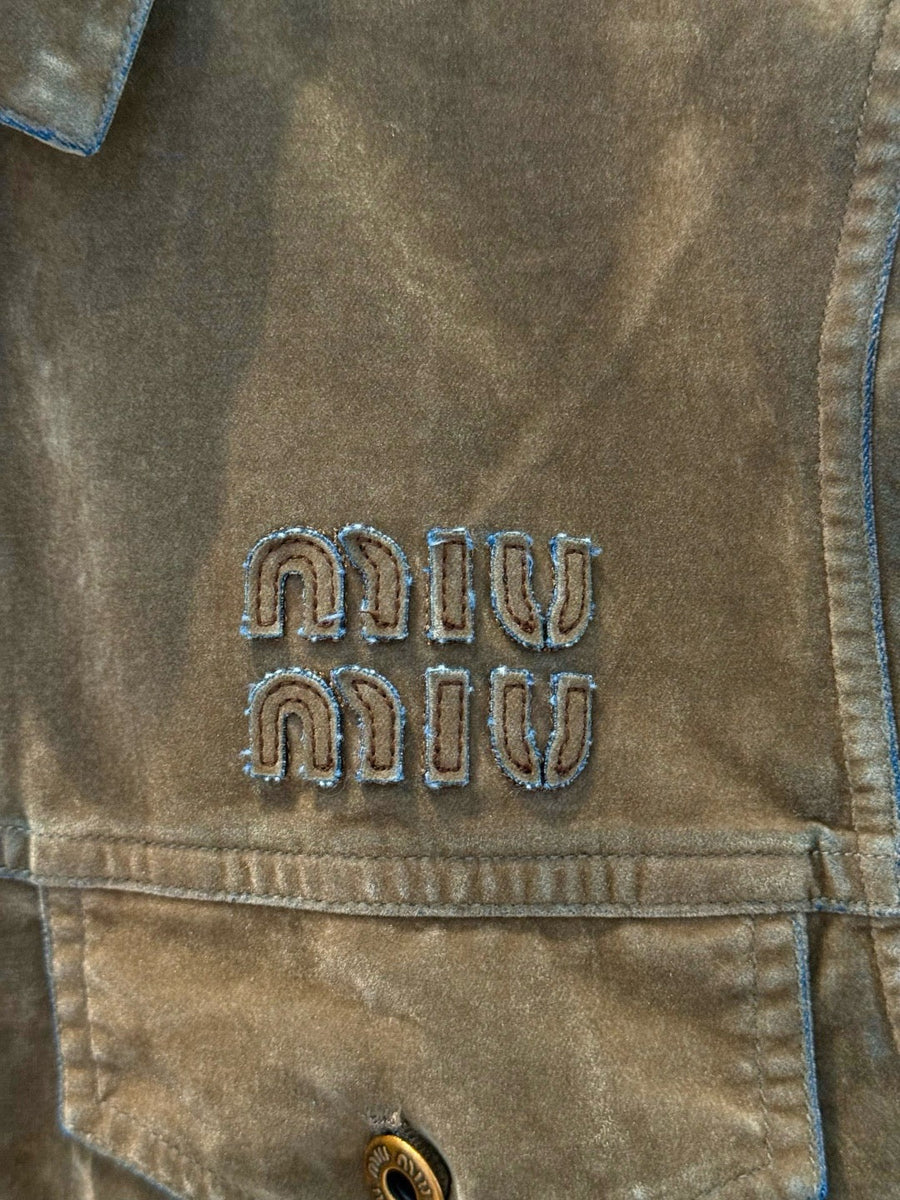 Vests- Miu M Crop Vest Luxury Casual Designer Gilet