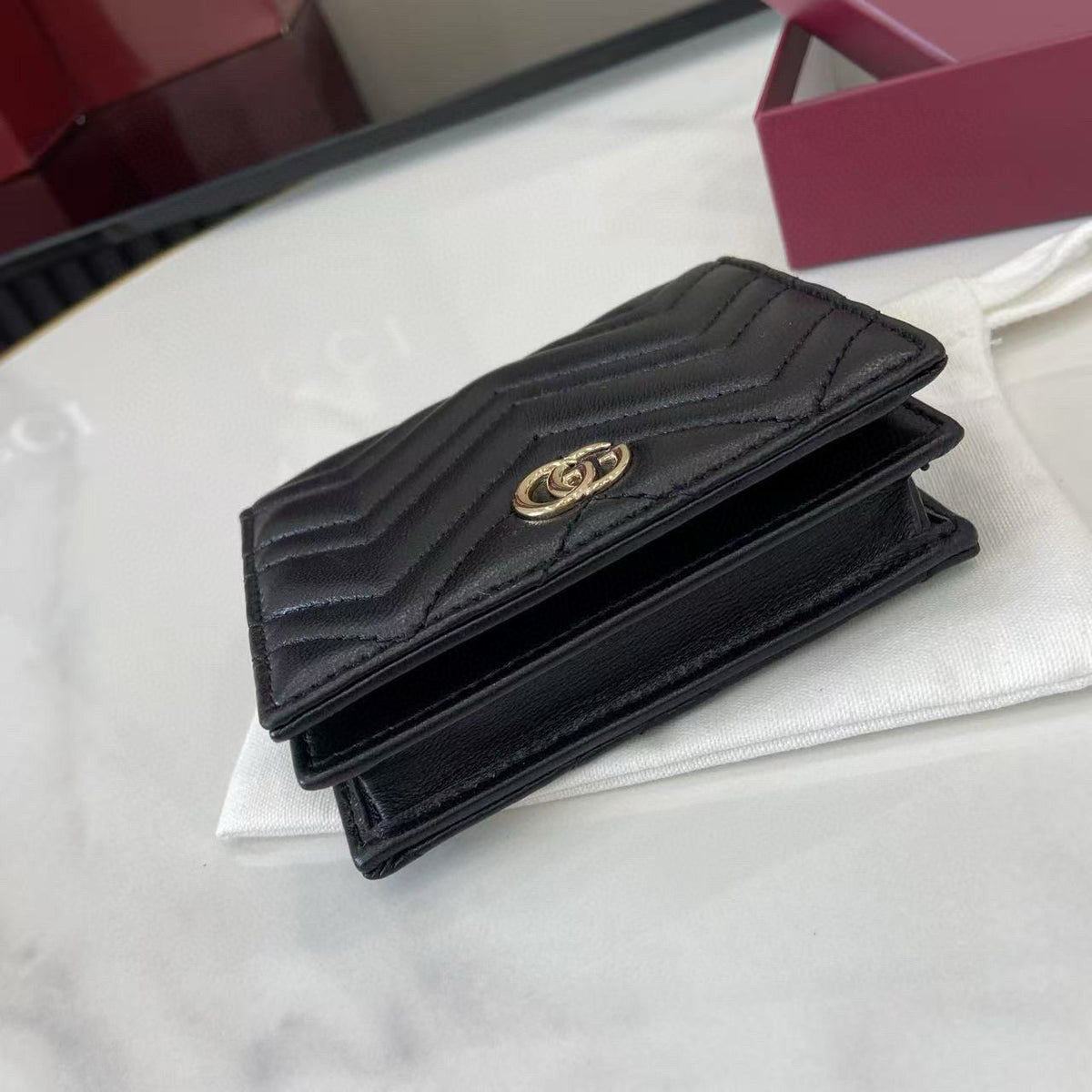 Gucci Wallets- Gucci Marmont Small Wallet Premium Leather Designer Wallet