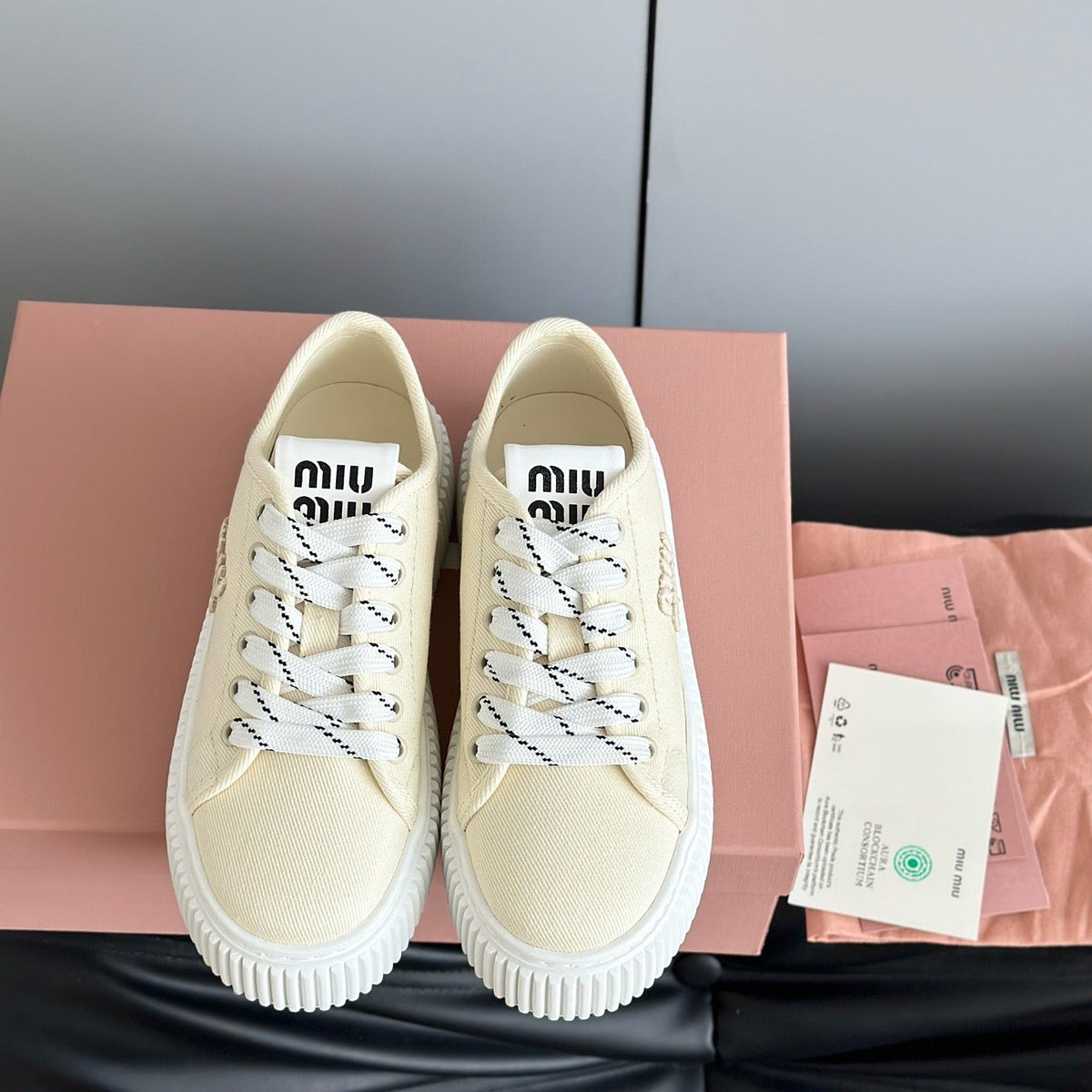 Shoes- Miu M Trainers Comfortable Everyday Designer Shoes