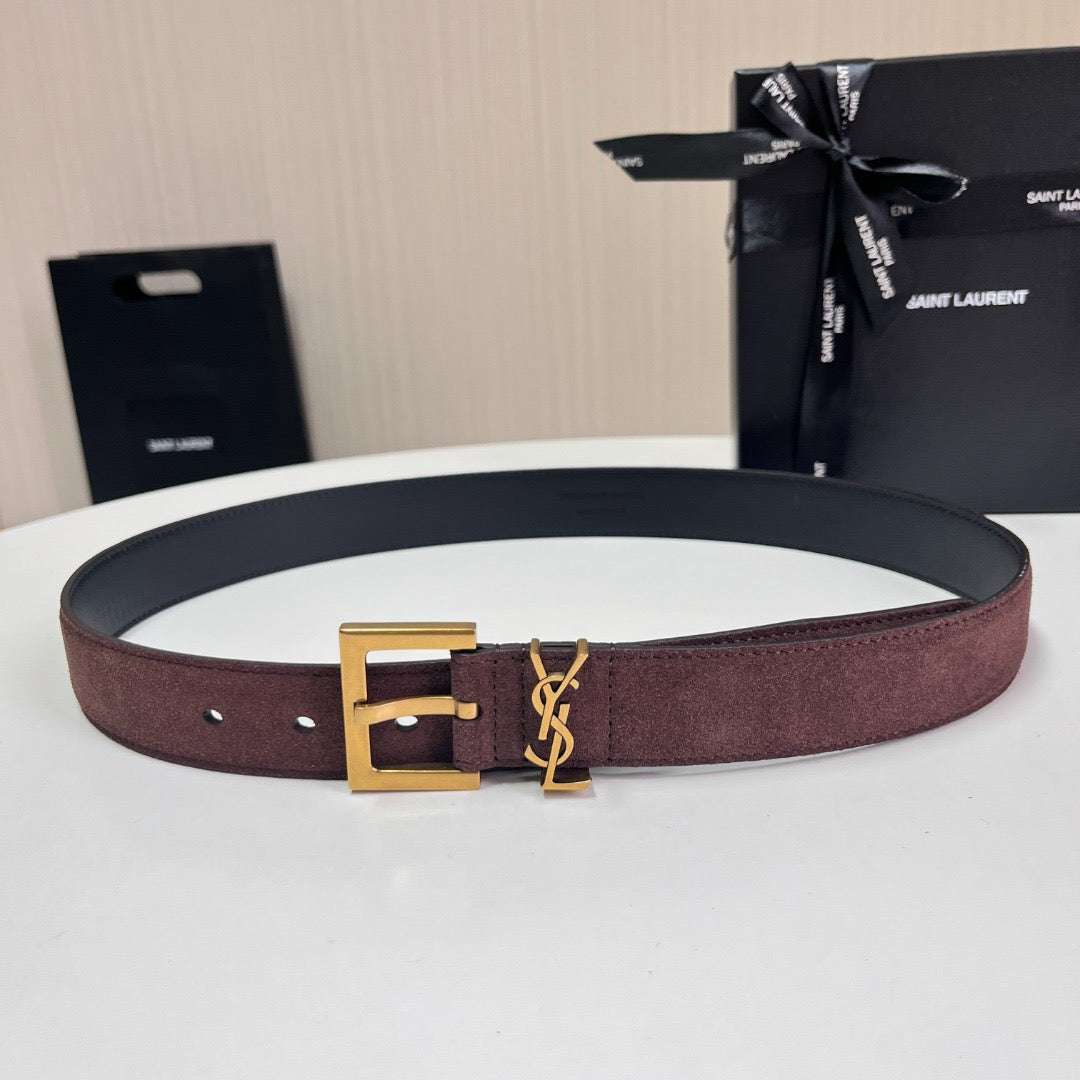 Saint Laurent Belts- Saint Laurent Belt 3 Cm Classic Everyday Designer Belt