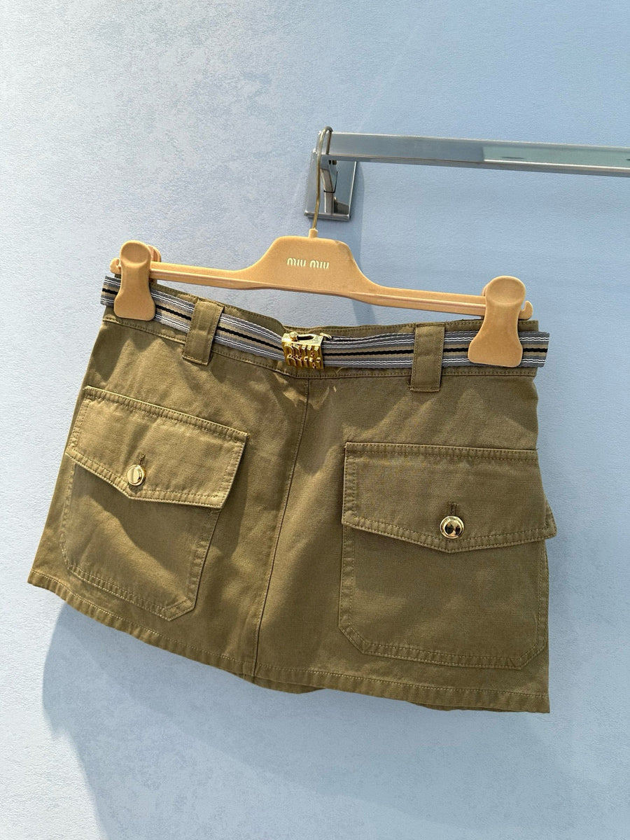Skirts- Miu M Skirt Elegant Designer Casual Skirt